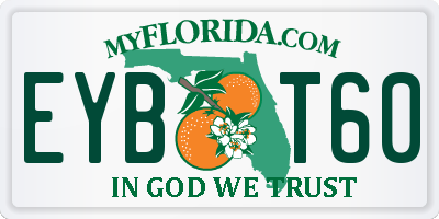 FL license plate EYBT60
