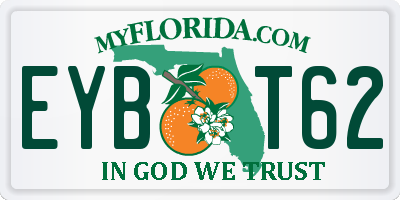 FL license plate EYBT62