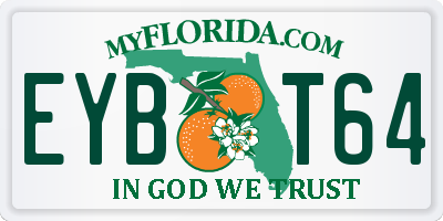 FL license plate EYBT64