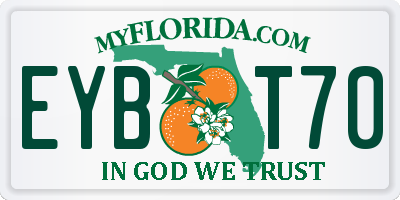 FL license plate EYBT70