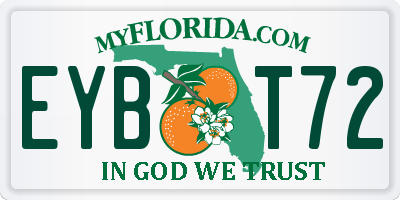 FL license plate EYBT72