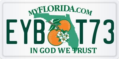 FL license plate EYBT73