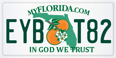 FL license plate EYBT82