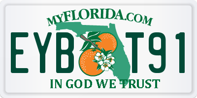 FL license plate EYBT91