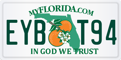 FL license plate EYBT94