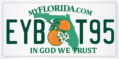 FL license plate EYBT95