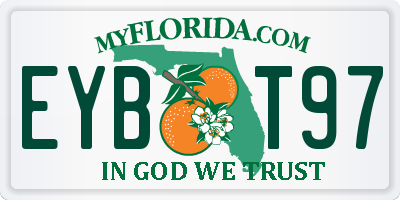 FL license plate EYBT97