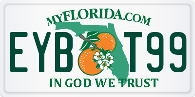 FL license plate EYBT99