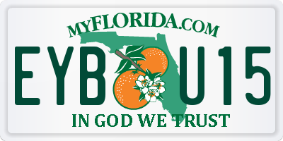 FL license plate EYBU15