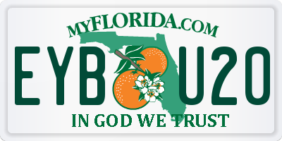 FL license plate EYBU20