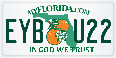 FL license plate EYBU22