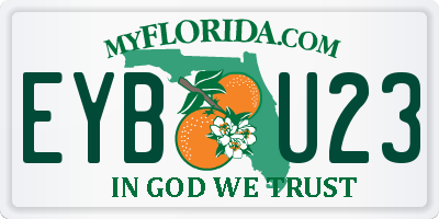 FL license plate EYBU23