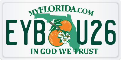 FL license plate EYBU26