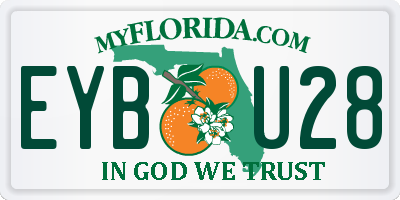 FL license plate EYBU28