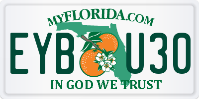 FL license plate EYBU30