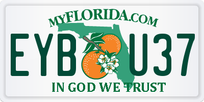 FL license plate EYBU37