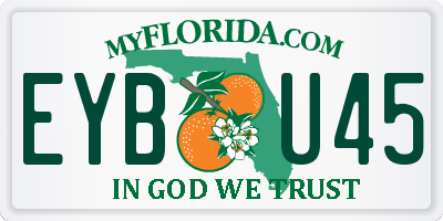 FL license plate EYBU45