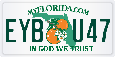 FL license plate EYBU47
