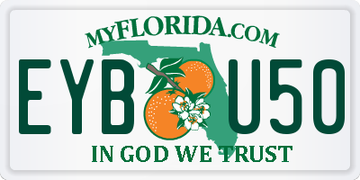 FL license plate EYBU50