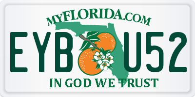 FL license plate EYBU52
