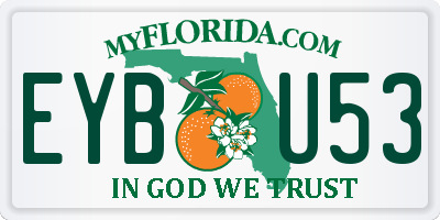 FL license plate EYBU53