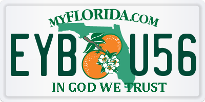 FL license plate EYBU56
