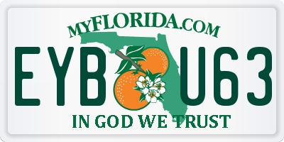 FL license plate EYBU63