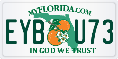 FL license plate EYBU73