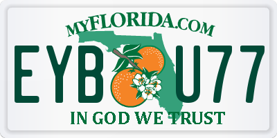 FL license plate EYBU77