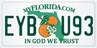 FL license plate EYBU93