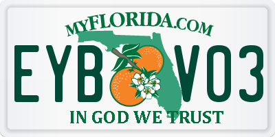 FL license plate EYBV03
