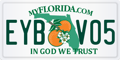 FL license plate EYBV05