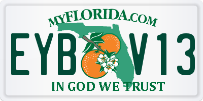 FL license plate EYBV13