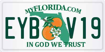 FL license plate EYBV19