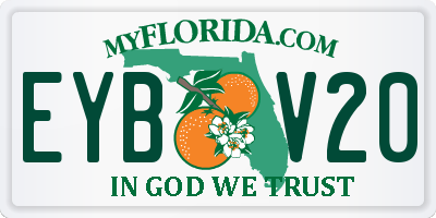 FL license plate EYBV20