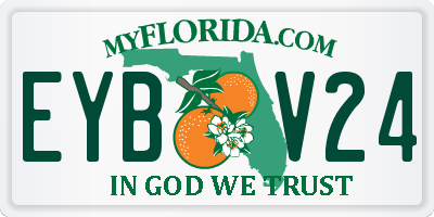 FL license plate EYBV24