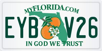 FL license plate EYBV26