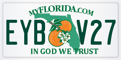 FL license plate EYBV27