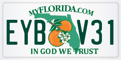 FL license plate EYBV31