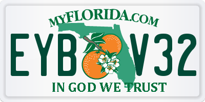 FL license plate EYBV32