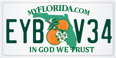 FL license plate EYBV34