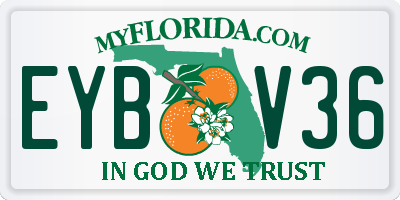 FL license plate EYBV36