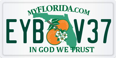 FL license plate EYBV37