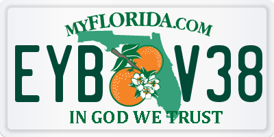 FL license plate EYBV38
