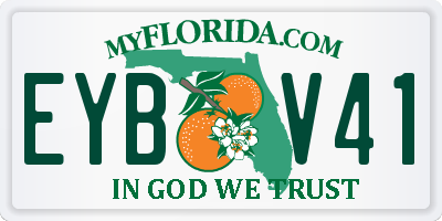 FL license plate EYBV41