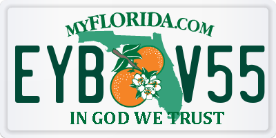 FL license plate EYBV55