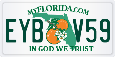 FL license plate EYBV59