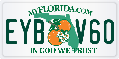 FL license plate EYBV60