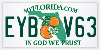FL license plate EYBV63