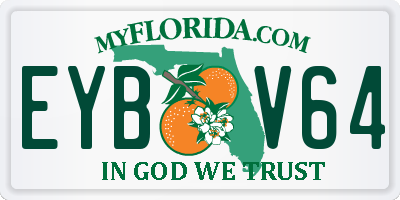 FL license plate EYBV64